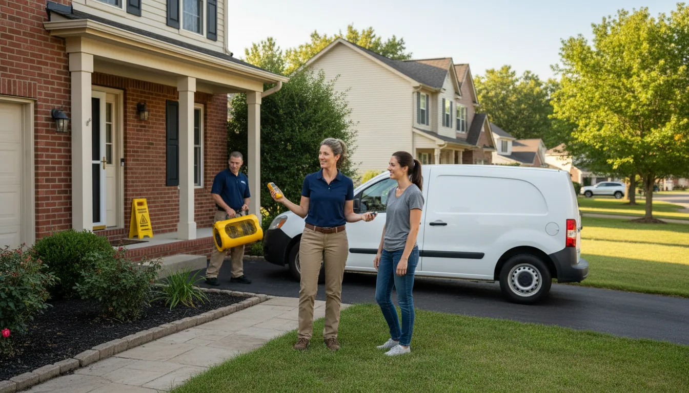 Residential water damage restoration in Sweeden, KY